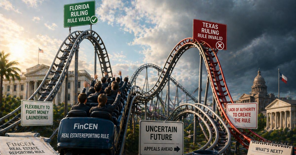 Featured image for “FinCEN Rule Rollercoaster: What Agents Need to Know”